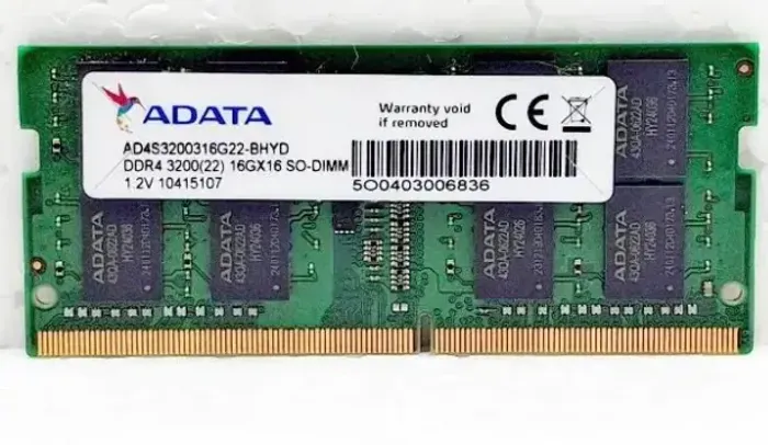 Memória ADATA 16GB DDR4 3200MHz (1x16GB) Testado