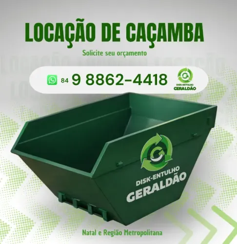 ENTULHO - Aluguel de Caçambas estacionárias para entulho