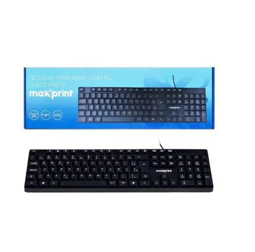 Teclado Com Fio Usb Maxprint