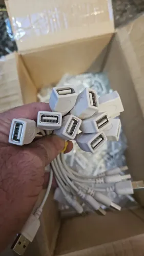 Vendo lote cabo USB curto macho femea