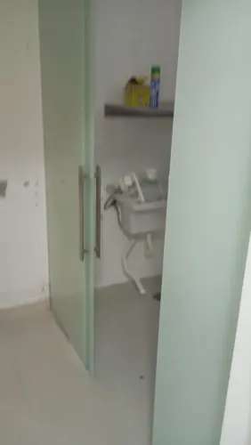 Porta divisória de vidro