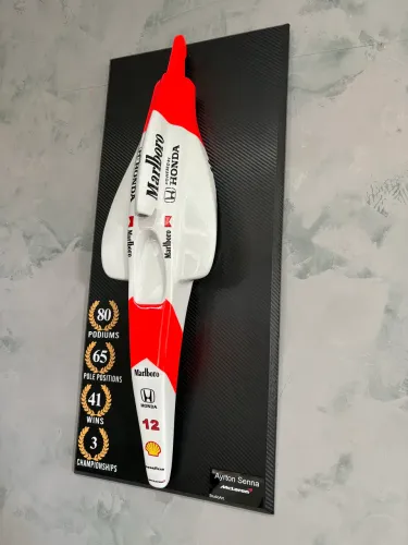 Quadro 3D Cockpit F1 Ayrton Senna McLaren Fórmula 1 