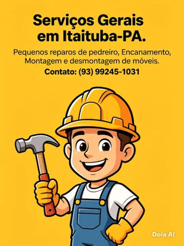 Serviços de pedreiro e montagem e desmontagem de moves