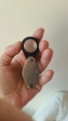 Lupa De Joalheiro Vintage Anos 1980 De Metal 20x