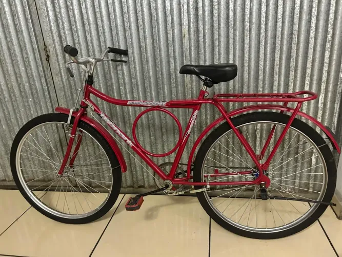 Bicicleta Monark Barra Circular Bem Conservada Cubo de Rolamento