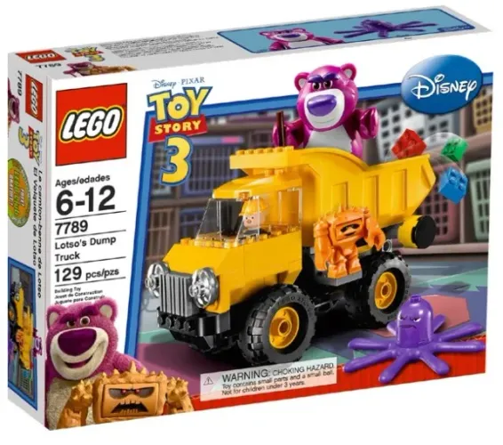 LEGO Set 7789 - Lotso's Dump Truck, usado, completo, sem manual (Set de 2010) (RARO)