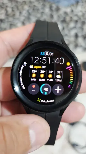 Samsung Smartwatch Galaxy Watch 5 BT Pro SM-R920 45mm Bluetooth WiFi GPS Preto