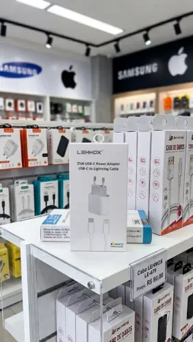 Carregador Completo USB-C para Lightning (Base + Cabo)