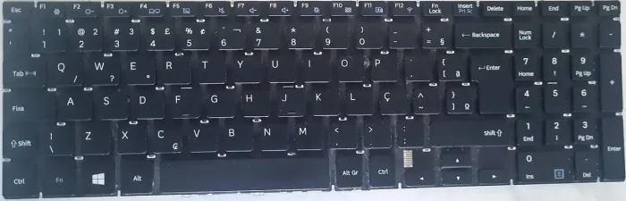 Teclado Notebook Samsung Original NSK-MS2SN ABNT2 Perfeito