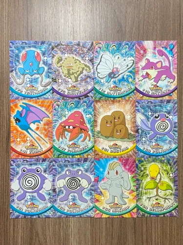 Lote de Cards Pokémon - Série 1 - Ano 1999 (12 cards)
