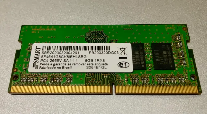 Memória 8GB DDR4 Notebook