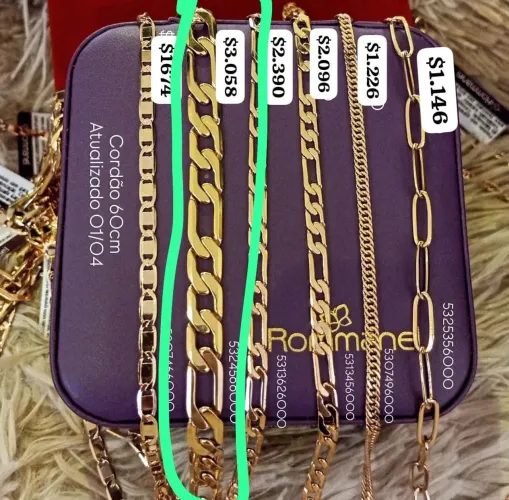 Cordão grosso da romanel 1,400