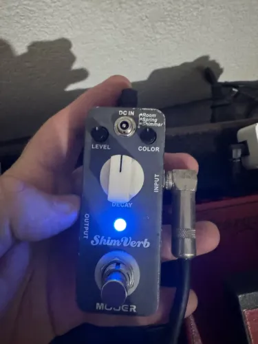 Pedal de Reverb Shinverb Mooer - Com defeito