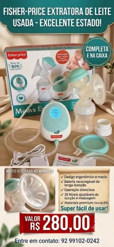 Extratora de leite fisher price