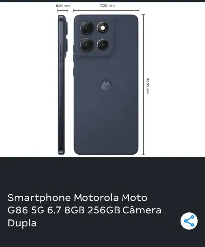 Celular moto G86 G86 5G novo