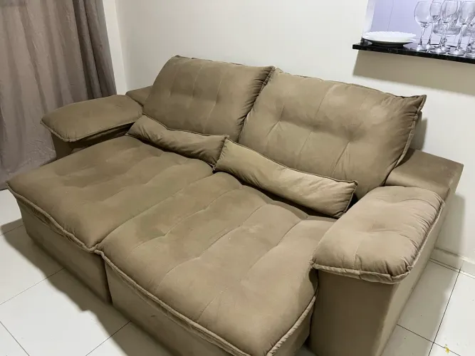 Sofá 3L RET/RECL AREZZO BESTHOUSE CAPUCCINO RETR/RECL