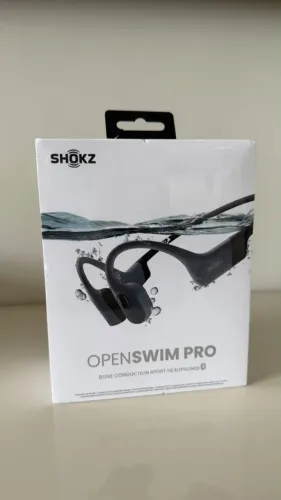 Shokz OpenSwim Pro Cinza NOVO LACRADO - Fone para Natação e Corrida
