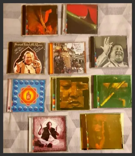 10 CDS importados de Nusrat Fateh Ali Khan( World Music) raridade para quem curte!!