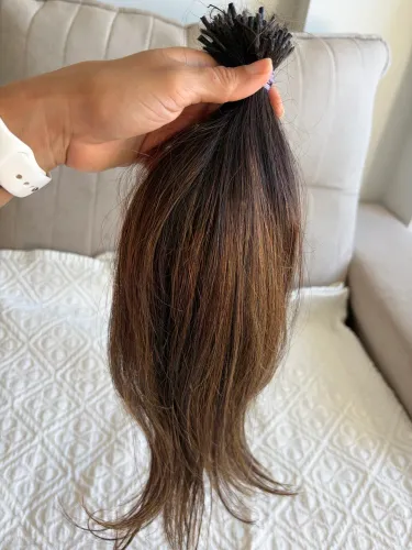Cabelo humano iluminado 