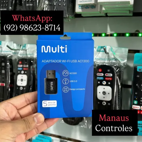 Placa Externa Wi-Fi USB 3.0 Gigabit - 2.4GHz / 5G