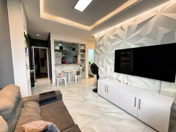 Ed Guaruba: Apartamento Reformado 90m² 3 Quartos (1 Suíte) 1 Vg (Financia)