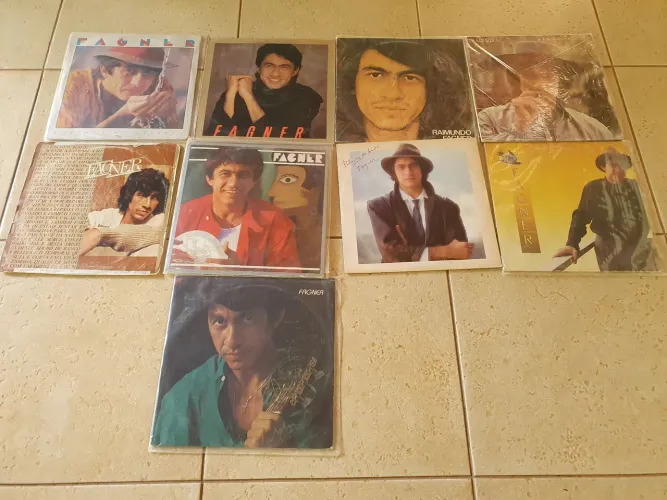 LP (disco vinil) FAGNER - lote com 9 discos em bom ou excelente estado