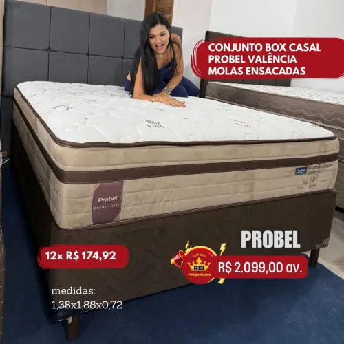 PROMOÇÃO URGENTE - Cama CASAL com MOLAS ENSACADAS Valência por apenas 12x R$174,92