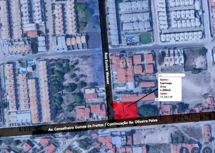 OPORTUNIDADE Terreno Sapiranga 1.200m - Particular - Proprietário - Fortaleza/Ce