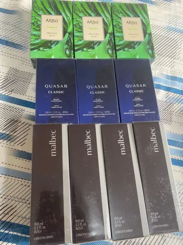 Perfumes O Boticário 100ml Originais - Malbec, Quasar e Arbo (Venda Unitária)