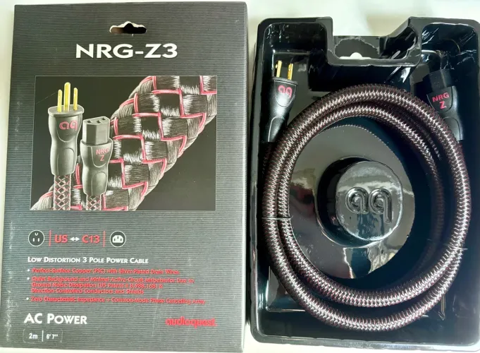 Cabo De Energia Audioquest Nrg-z3, Usado Impecavel, 2mts