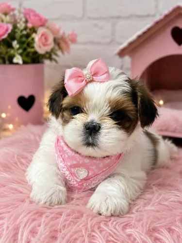 Lhasa apso fêmea sua melhor companhia