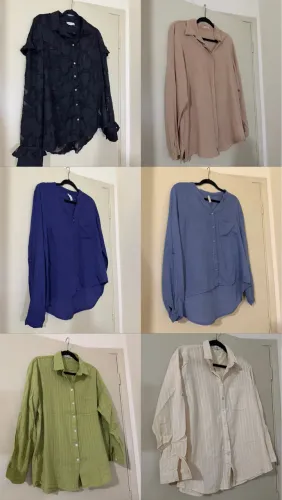 Kit 12 camisas femininas tamanho g