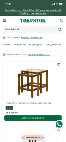 Mesas laterais