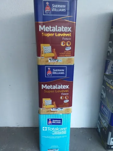 Metalatex super lavável da sherwin Williams Branco neve fosco metade do preço da loja 430