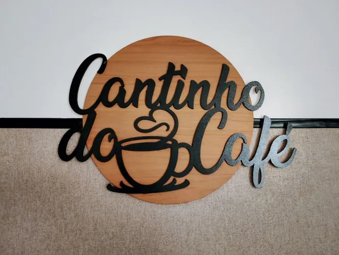Placa cantinho do café 
