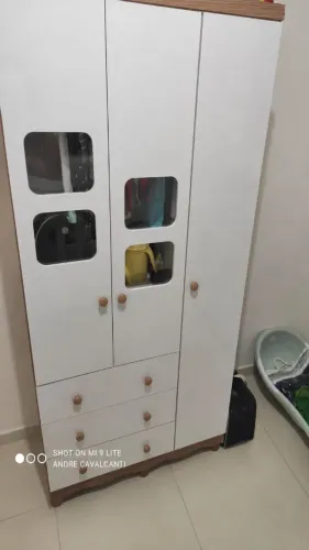Quarto de Bebê Completo - Guarda-Roupa, Cômoda e Berço 3 em 1