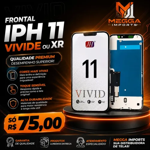FRONTAL para iPhone 11 ou XR VIVIDE