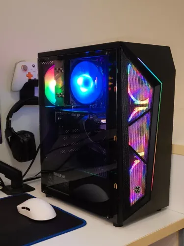 PARCELO!! Computador Pc Gamer Ryzen 5500 RX 5500 XT 16GB 480GB