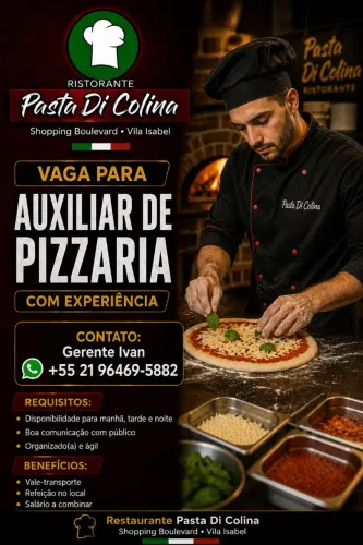 Auxiliar de Pizzaria com Experiência