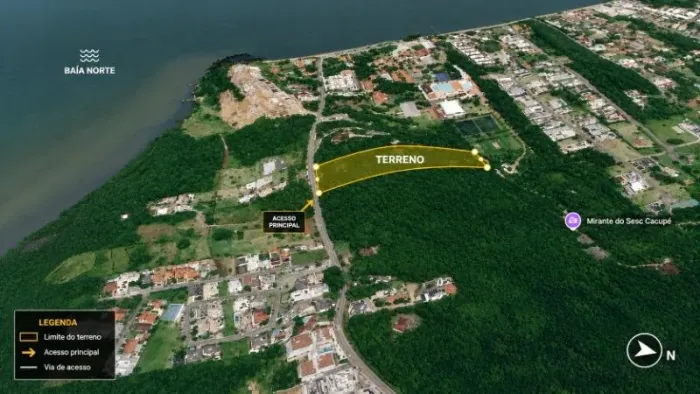 TERRENO RESIDENCIAL / COMERCIAL em Florianópolis - Santa Catarina, Cacupé