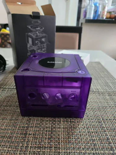 Case Carcaça Gamecube Translúcido Roxo