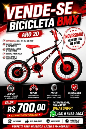 Vende uma bicicleta Nova