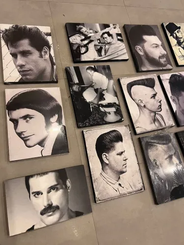 Quadros Decorações de Barbearia (lote)