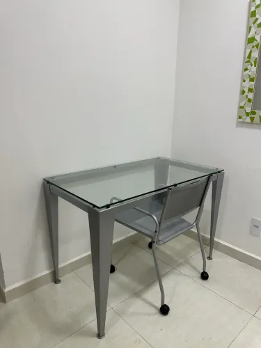 Mesa de vidro Tok&Stok