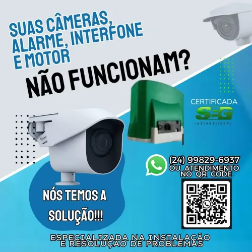 MOTOR -  CÂMERA - ALARME - INTERFONE