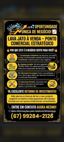 Vendo ponto lava jato