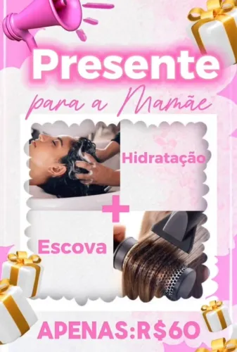 Promoção hidratação com escova 