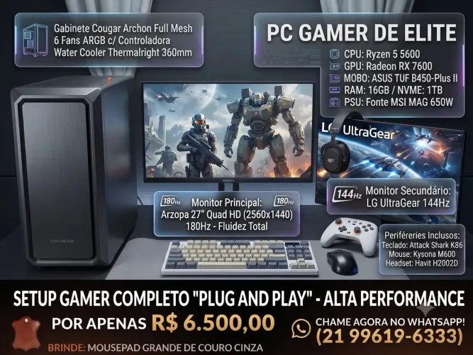 Setup completo leia toda a descrição.
