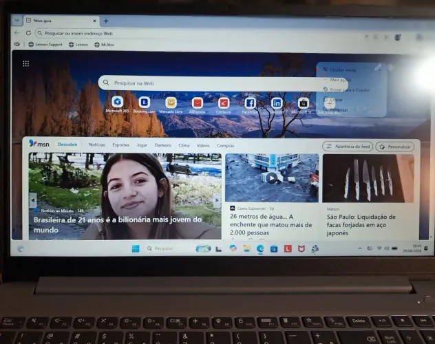 Notebook Lenovo IdeaPad 1 - Intel i3 de 12ª geração - 8 GB RAM - SSD 256 GB