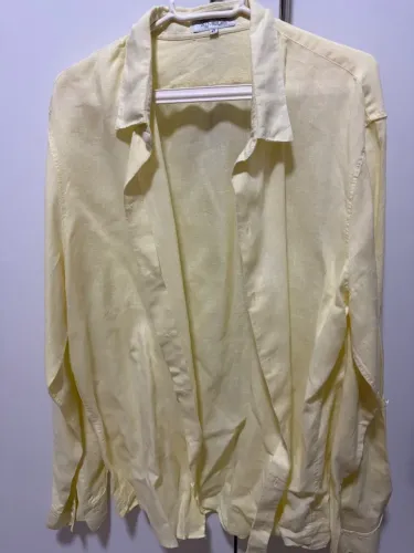 Camisa manga longa amarela Ricardo Almeida